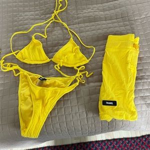Unworn/unwashed Triangl bikini set